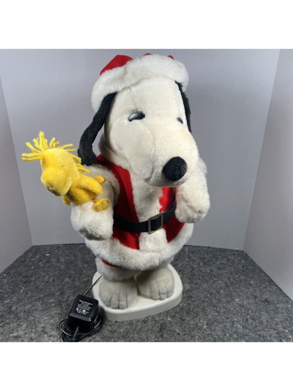1997 Santa's Best Holiday Animation Peanuts Snoopy & Woodstock Tested & Working